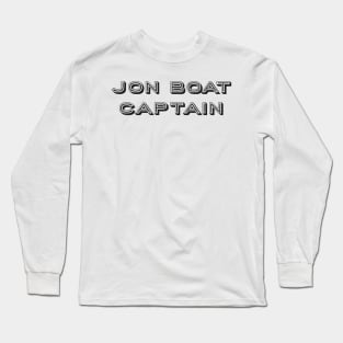 Jon Boat Captain Long Sleeve T-Shirt